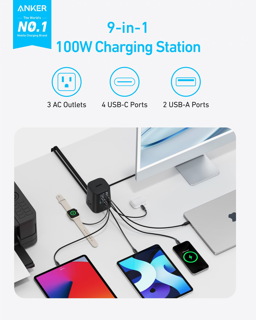 anker charging station 9-in-1 100w