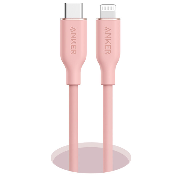 anker 643 usb-c para usb-c cable flow silicone 240w 2-pack midnight black