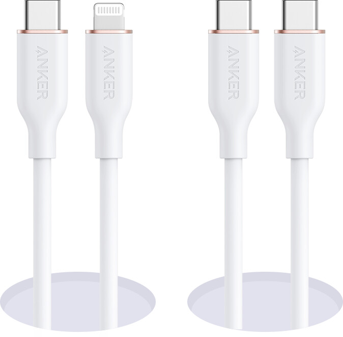 anker 641 usb-c para lightning cable flow silicone