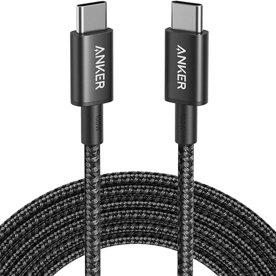 new nylon usb-c to usb-c 100w cable 10 ft 2-pack