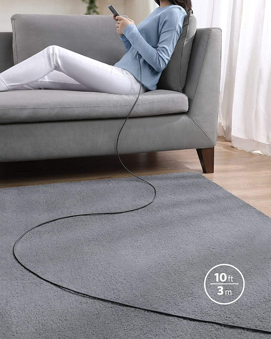 new nylon usb-c to usb-c 100w cable 10 ft 2-pack