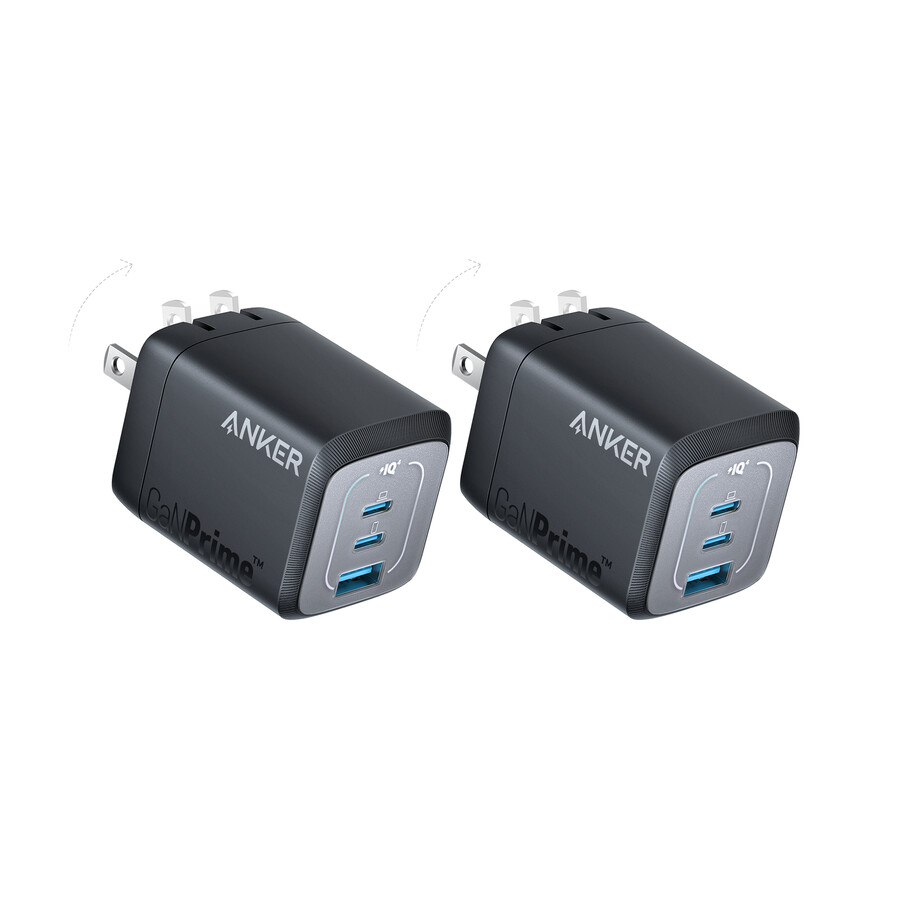 anker prime 67w gan wall charger 3 ports 2-pack
