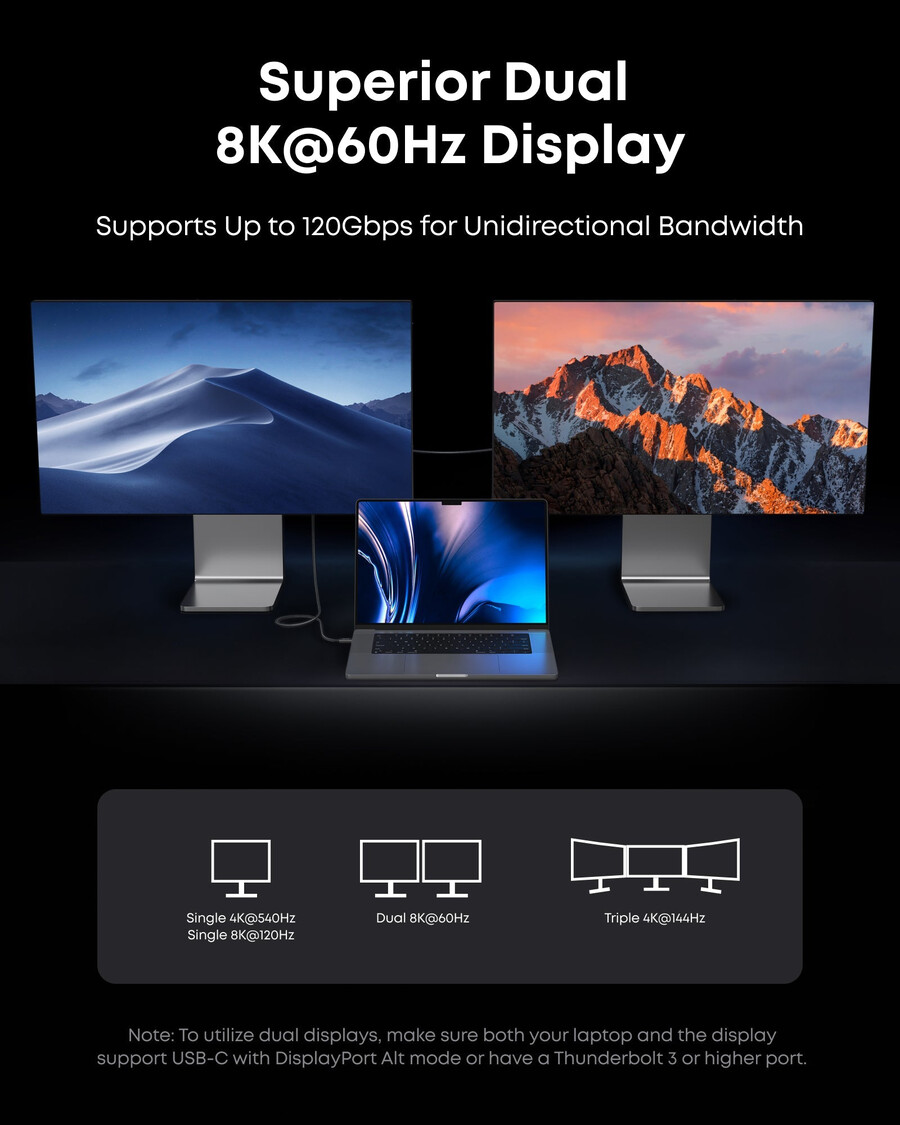 anker prime tb5 docking station 14-in-1 140w 8k thunderbolt 5