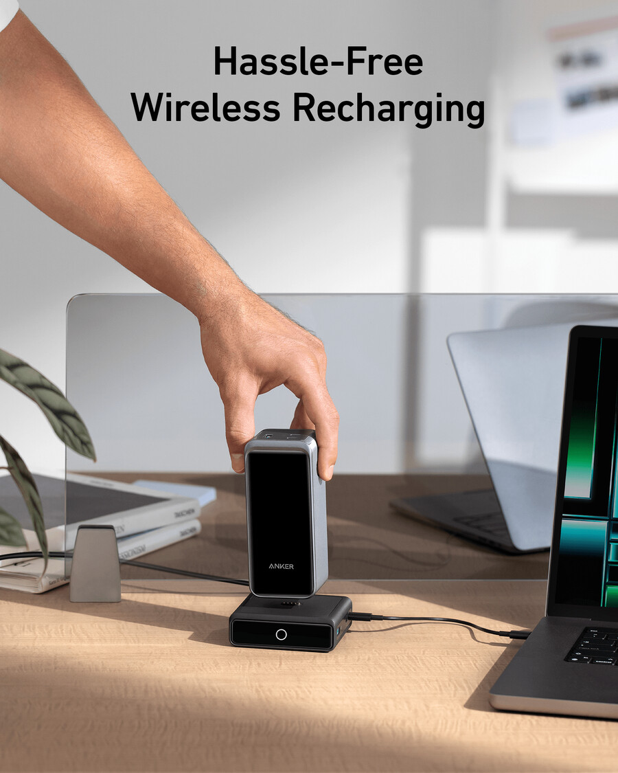 anker 100w charging base para anker prime power bank