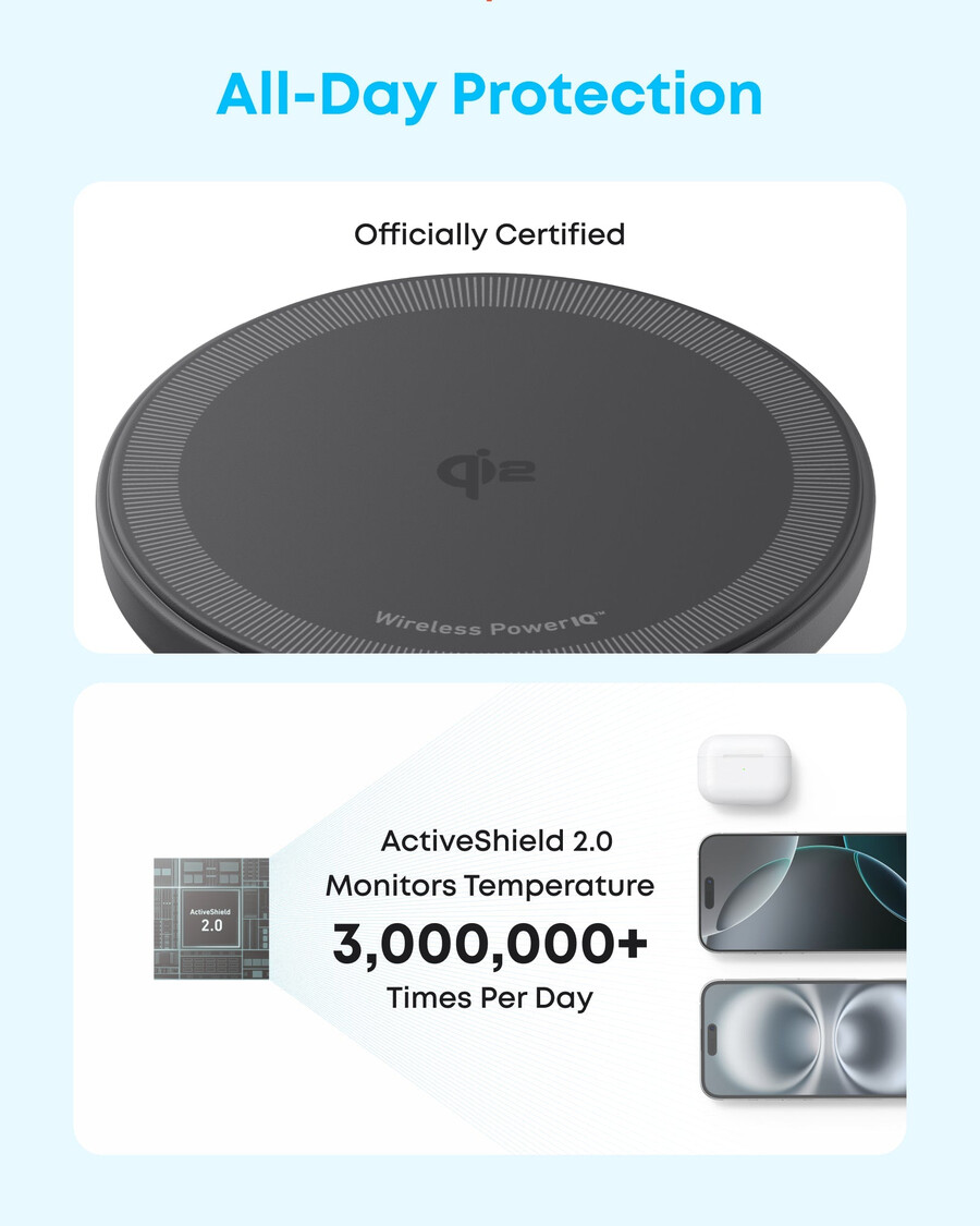 anker zolo magnetic wireless charger 2 pack